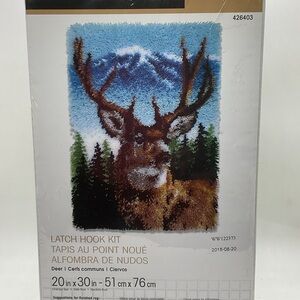 New Wonder Art Stag Deer Latch Hook Rug Kit